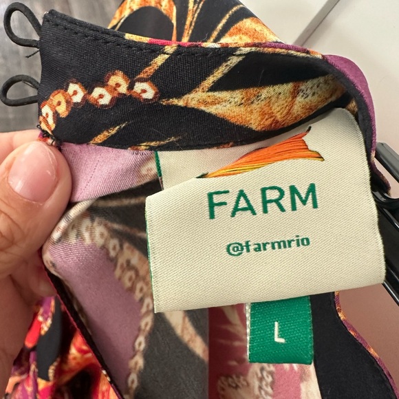 Farm Rio Floral Long-Sleeve Mini Dress - Picture 6 of 7